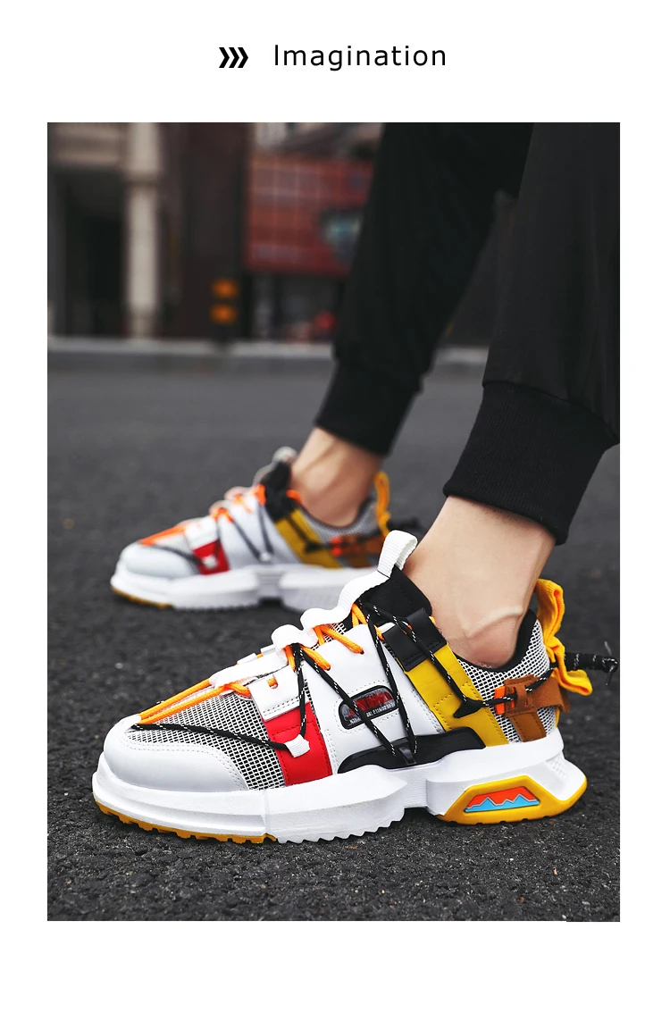 Мужские кроссовки; модная разноцветная дышащая обувь для папы; высокое качество; увеличивающая рост обувь на толстой подошве; кроссовки для отдыха