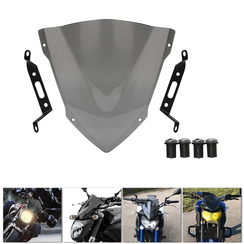Ветровое стекло для YAMAHA MT-07 FZ-07 аксессуары для мотоциклов Pare-Brise ветровые дефлекторы MT07 FZ07 MT FZ 07
