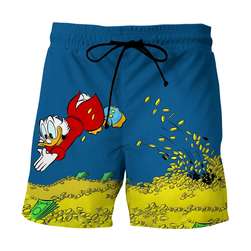 Pantalones cortos con estampado 3D para hombre y mujer, Shorts con estampado de anime, Don Donald fguantleroy, pato, playa, Fitness, ropa de marca a la moda, novedad de verano 2020