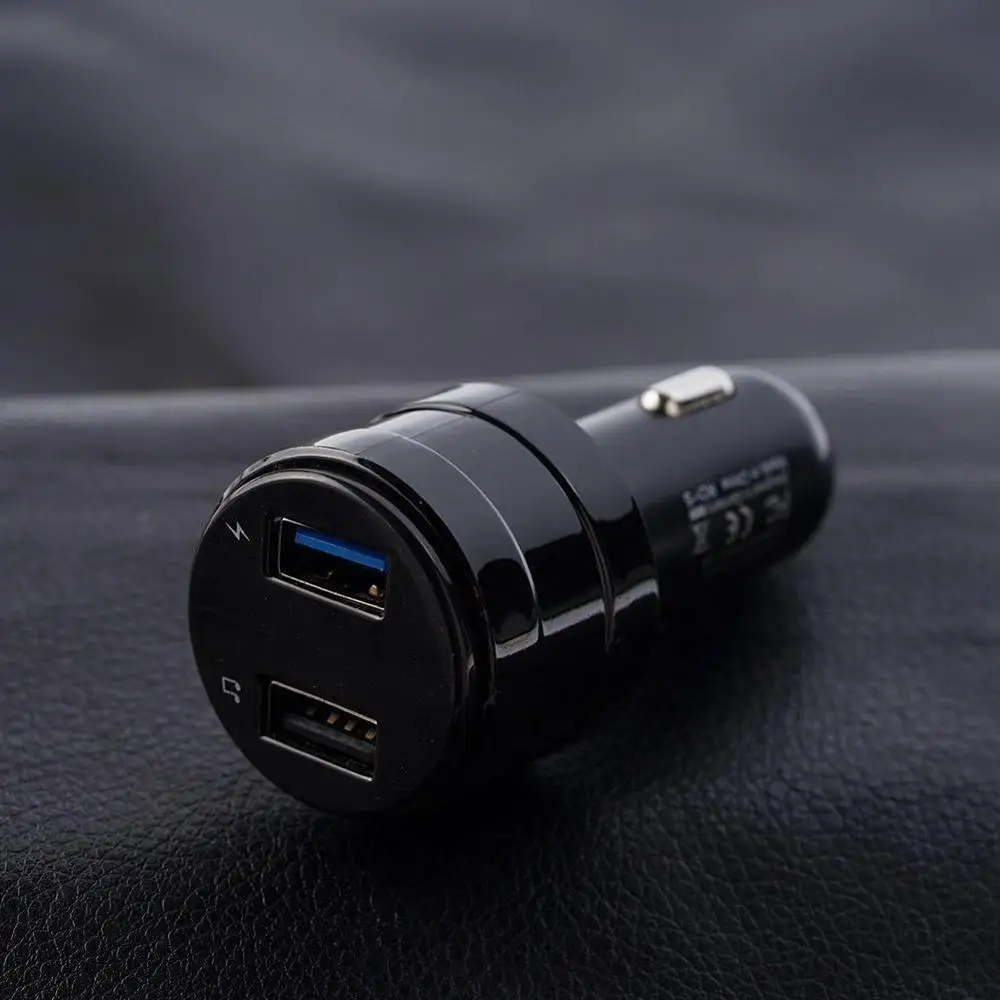 Гарнитура Bluetooth 4,2 fm-передатчик модулятор автомобильное зарядное устройство 2.1A двойной USB адаптер Автомобильный MP3-плеер беспроводной аудио приемник черный