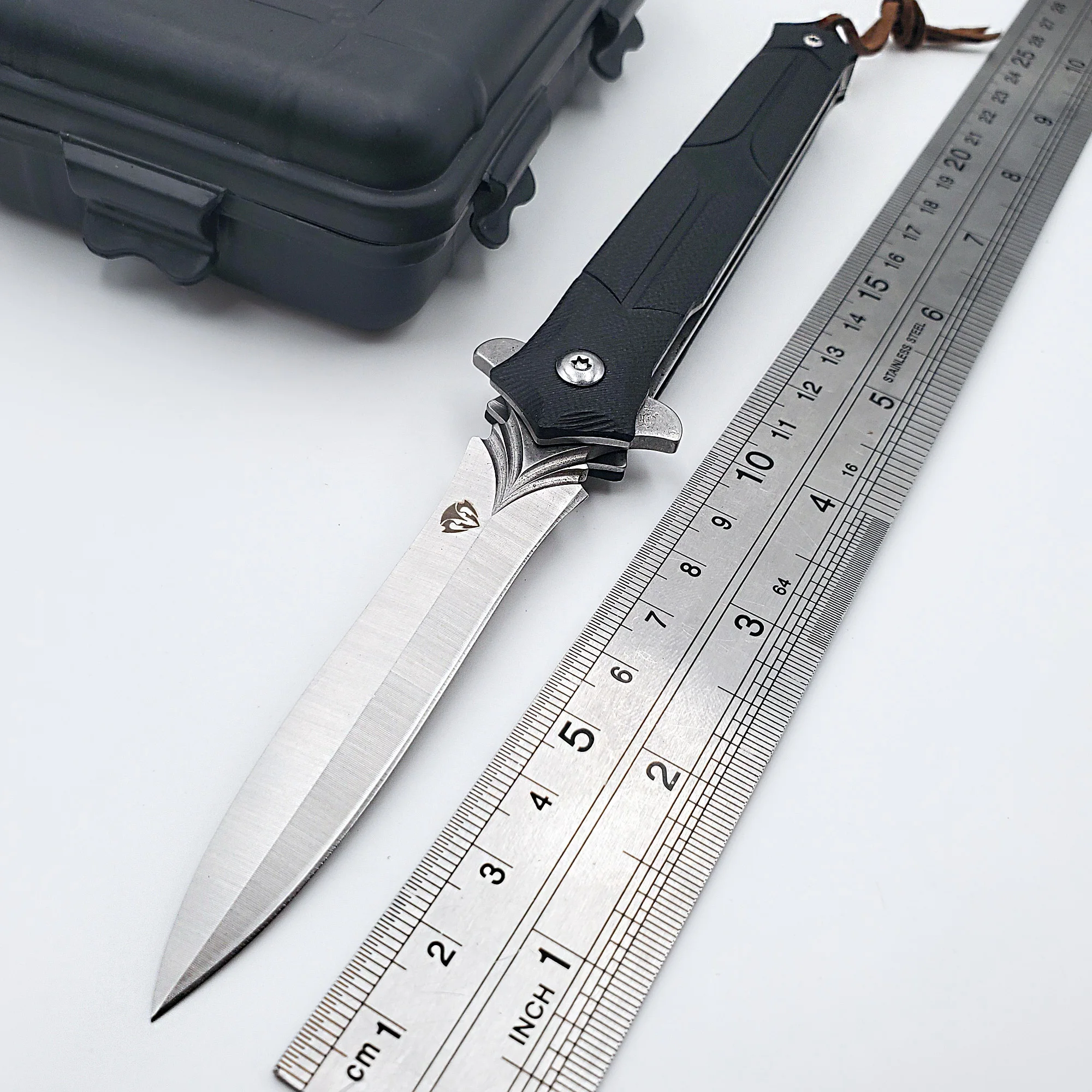 Online JSSQ Taktische Faltende Messer D2 Klinge G10 Griff Survival Taschen Messer Outdoor Jagd Camping Kampf Armee Messer Multi EDC Werkzeug