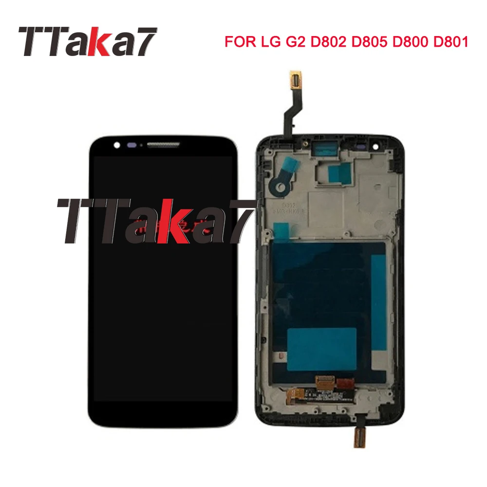 Для LG G2 D802 D805 D800 D801 ЖК-дисплей 5 2 ''кодирующий преобразователь сенсорного