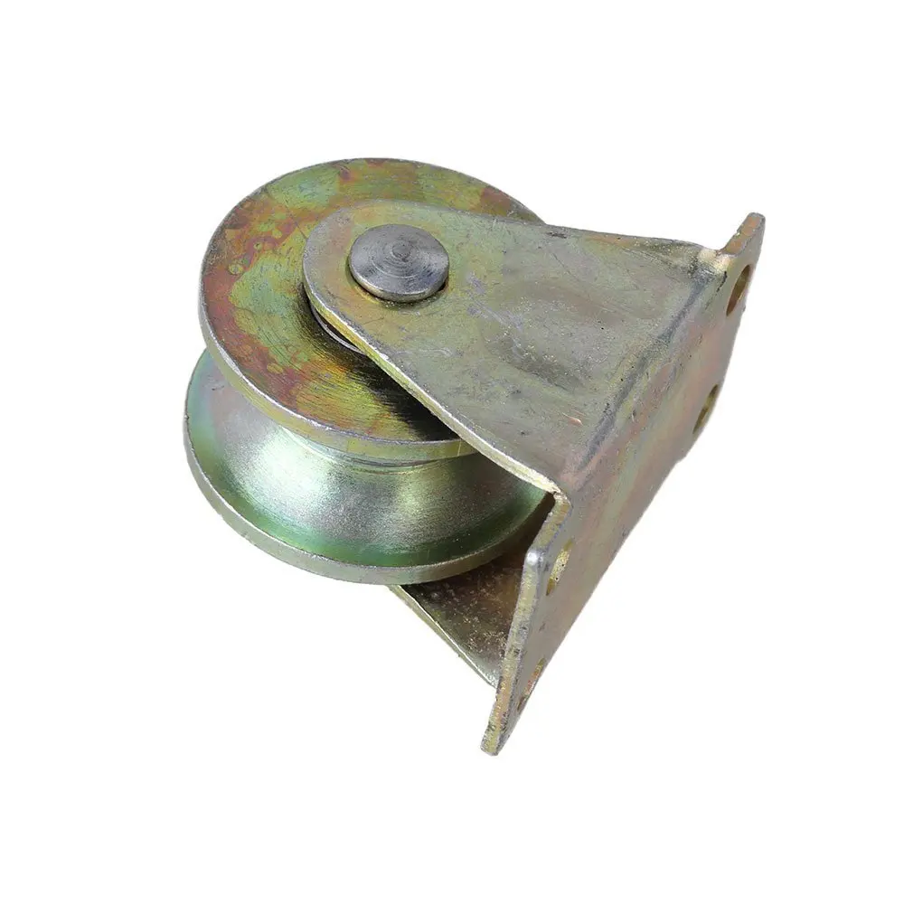 

49mm Dia Yellow 45# Steel U Groove Rigid Caster Wheel Steel Bearing 661Lbs Capacity for Industrial Carts