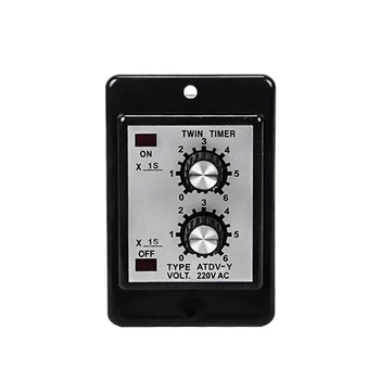 

ATDV-Y Dual-adjustable timer 6S 60S 6M 60M twin timer relay