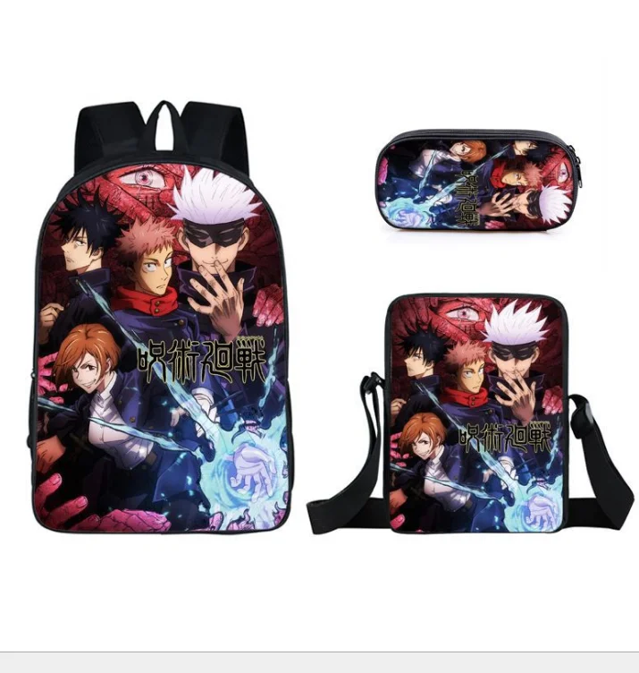 Daily Backpack Anime Girls Boys Children Jujutsu Kaisen Itadori Yuji Students
