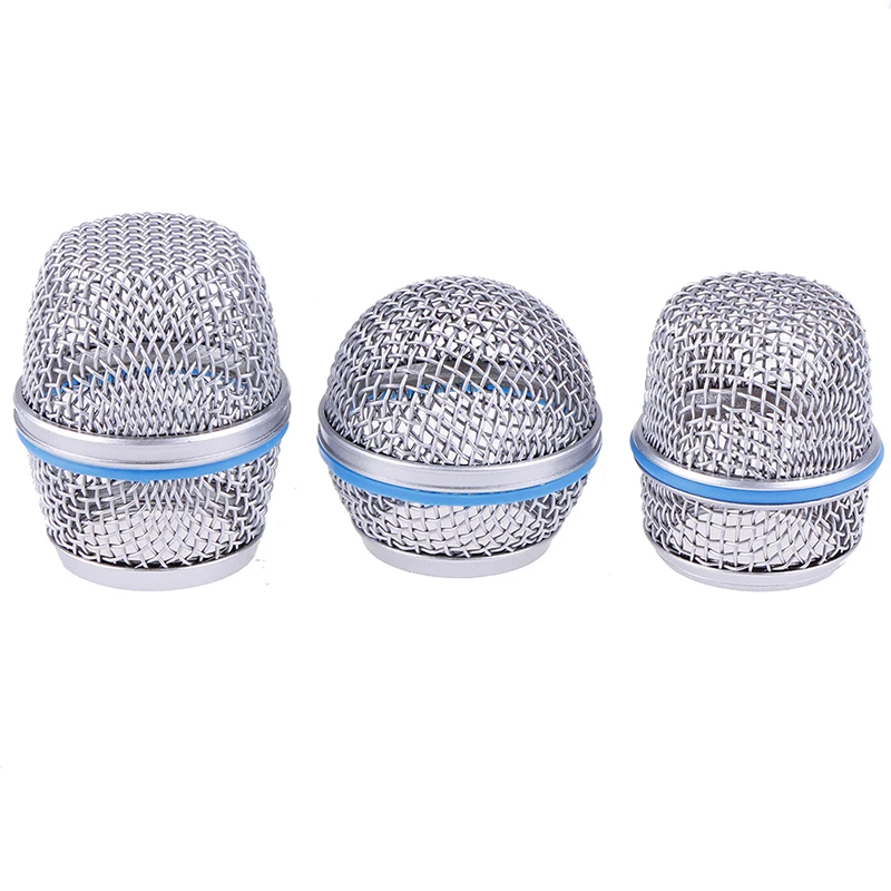 1x Blue Replacement Steel Mesh Microphone Grille for SM58 Beta87a/58a/57a Metal | Электроника