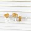 27x30x24mm 10ml Small Transparent Glass Bottle Cork Stopper Empty Crafts Decoration 10cc Bottles Food Saffron Jars Vials 12pcs 5