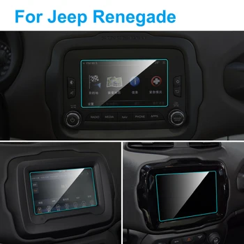 

Car Screen Protector for Jeep Renegade 2016-2019 Interior Car GPS Navigation Tempered Glass Screen Protective Film Accessories