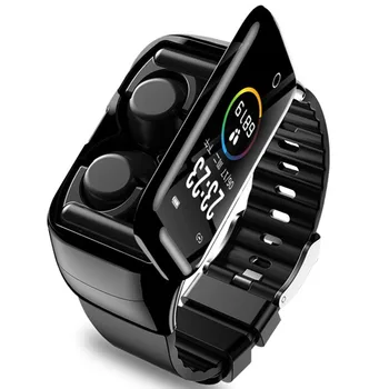 

M7 2-In-1 Smart Watch with Bluetooth Wireless Headset Earbuds Stereo Earphone 5.0 Headphone TWS Sport Running Gym Bracelet