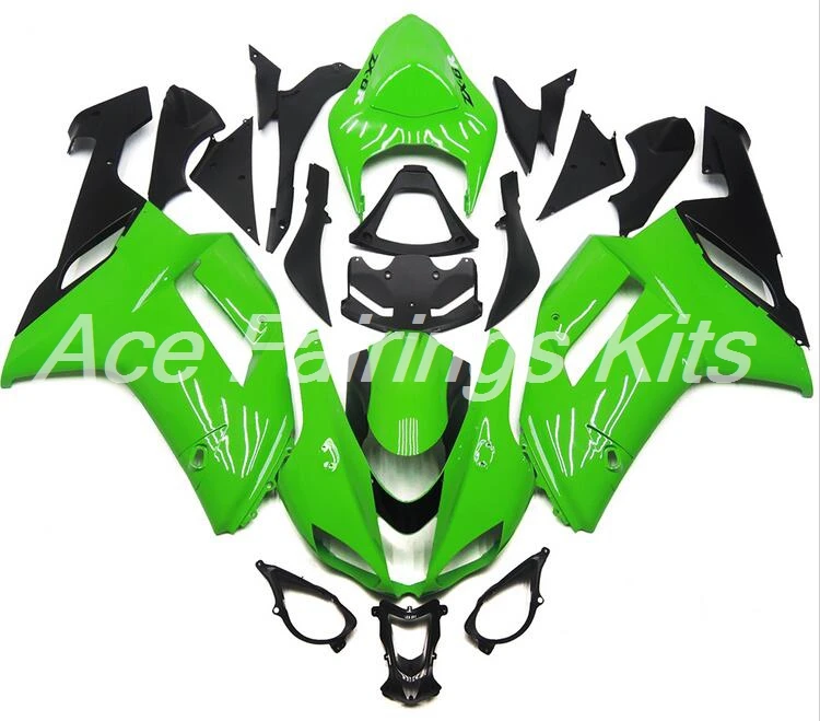 4 подарки ABS полный обтекатель комплект подходит для Kawasaki ZX6R 2007 2008 мотоцикл Обтекатели ZX-6R 07 08 ниндзя 636 набор цвет зеленый глянцевый