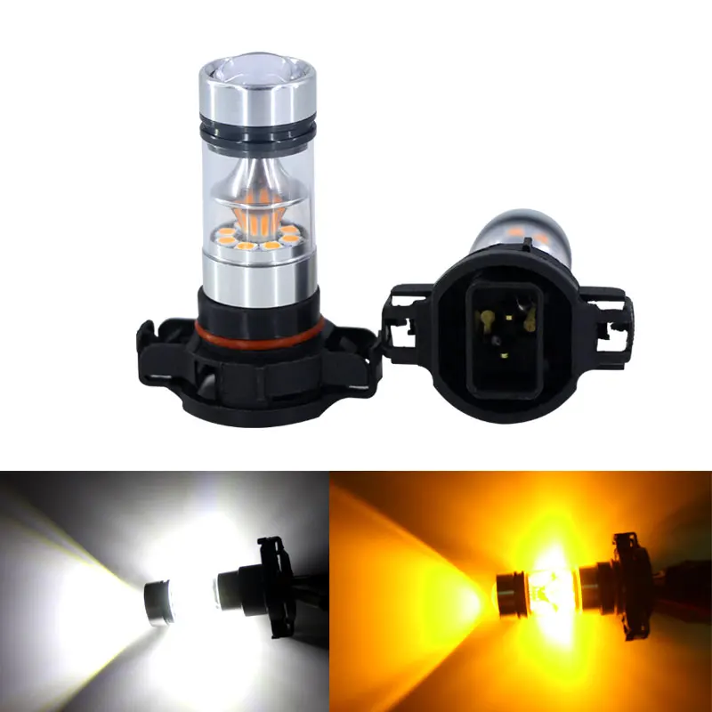 2pcs LED Ȱ Blub  Canbus PSX24W 2504 Dodge Avenger Caliber  Durango Journey Nitro Grand Caravan Challenger