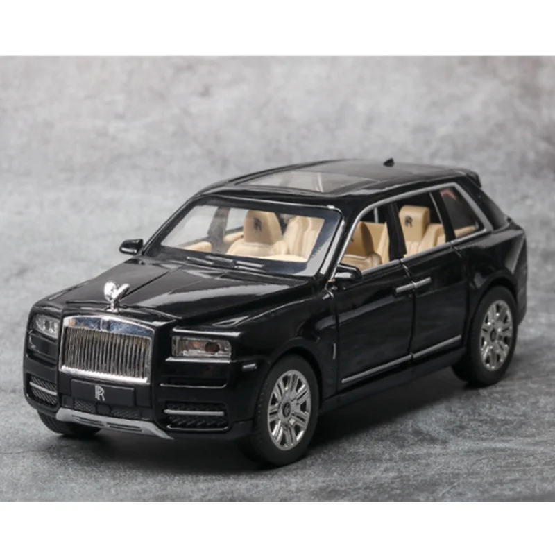 

Collection 1:24 scale Model Metal Alloy luxury Vehicle SUV 20cm Diecast Car with sound&light pullback Display
