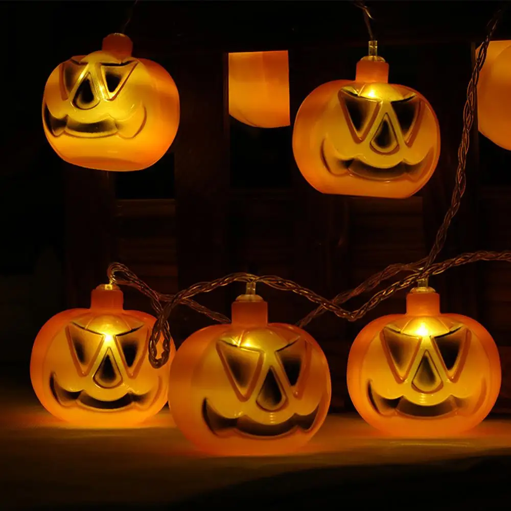 10LED/20LED Pumkin Light String на батарейках Хэллоуин домашний наружный декоративный свет огни для праздничной вечеринки