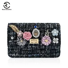 Редкая креативная модная дизайнерская сумка на плечо, сумка на цепочке с цветами, роскошная брендовая сумка-шоппер, женская сумка высокого качества, Bolsa HL4002