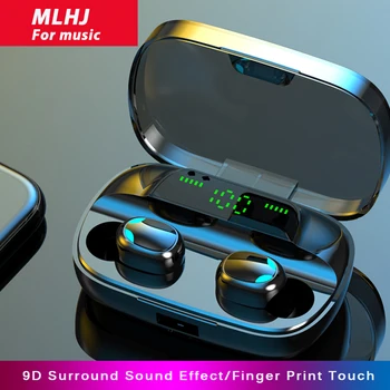 

MLHJ Bluetooth Earphones 3500mAh Wireless Headphones with Power Bank Sports Game Earpiece Earbuds Headsets with Microphone