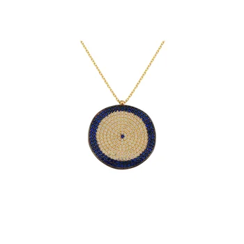 

Gold Evil Eye Necklace 02-330-K0830A