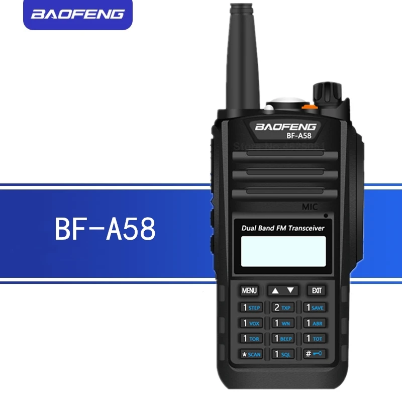 Baofeng водонепроницаемый UV-A58 рация 8 Вт UHF/VHF рация диапазон 5 км cb радио Двухдиапазонный портативный UV9R Ham двухстороннее радио