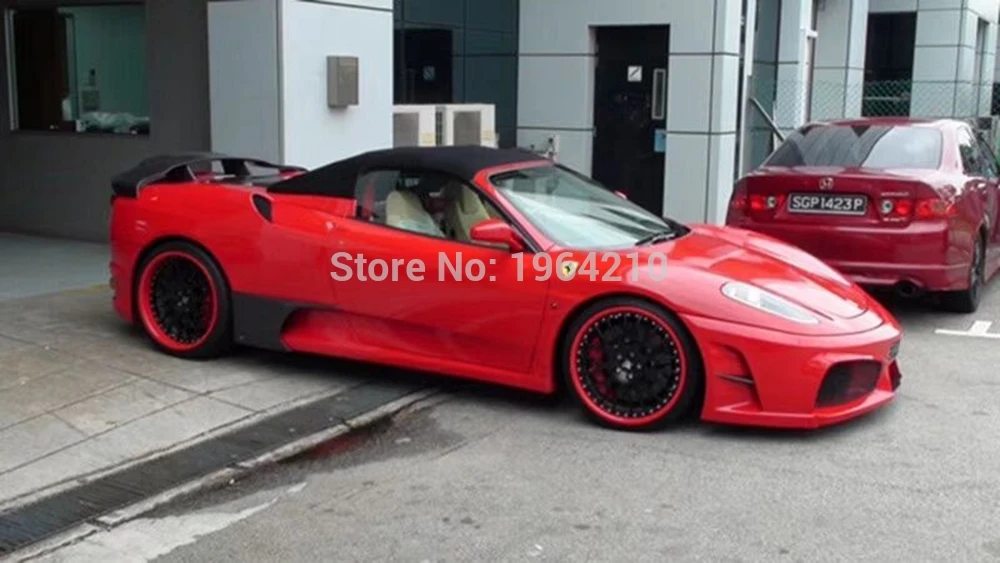 Автомобильные аксессуары для феррари 2005 2006 2007 2008 2009 F430 изменение углеродного волокна спойлер заднего багажника, крыла хвост загрузки губ крыла