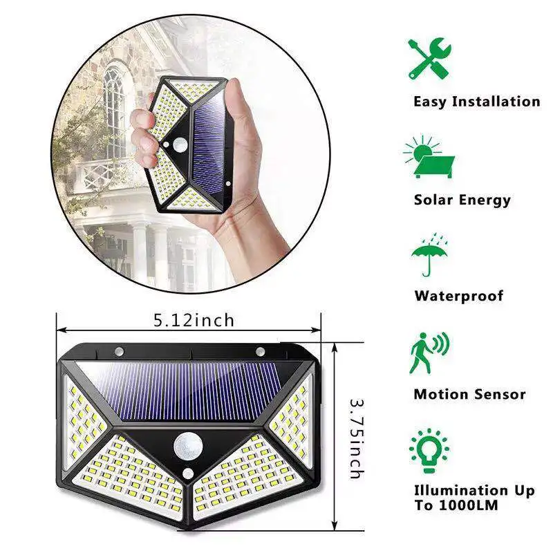 LED solar garden light decoration solar lamp solar lighting for walls outdoor solar light outdoors lampada solar luces solares