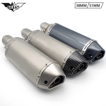 

38-51mm Motorcycle Carbon Fiber Exhaust Pipe DB Silencer Moto Accessories FOR Yamaha sr 250 Suzuki gixxer KTM 640 lc4