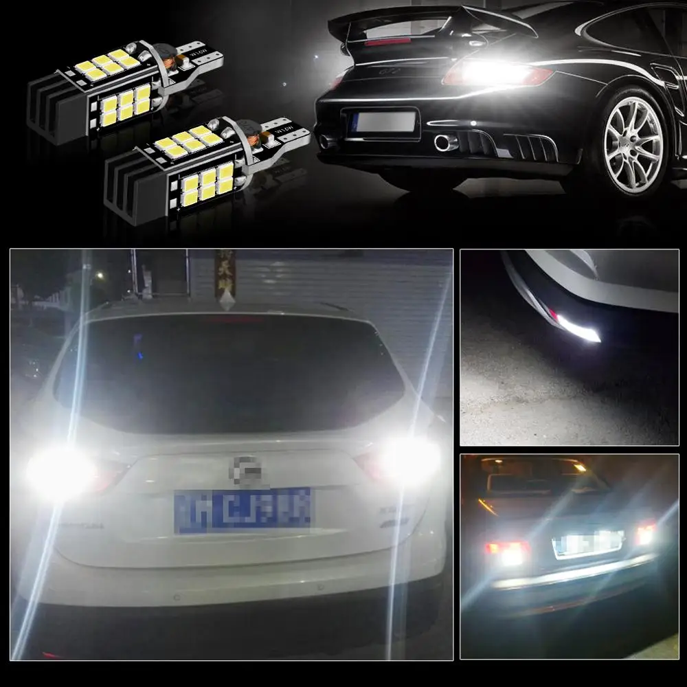 Светодиодные лампы Canbus T15 W16W 24SMD 2835 920 921 912 супер яркие автомобильные заднего хода
