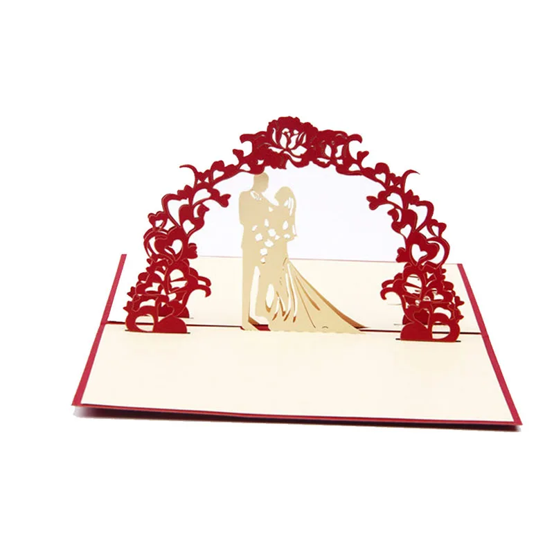 

3D Pop Up Greeting Card Anniversary Valentines Wedding Invitation Personalised