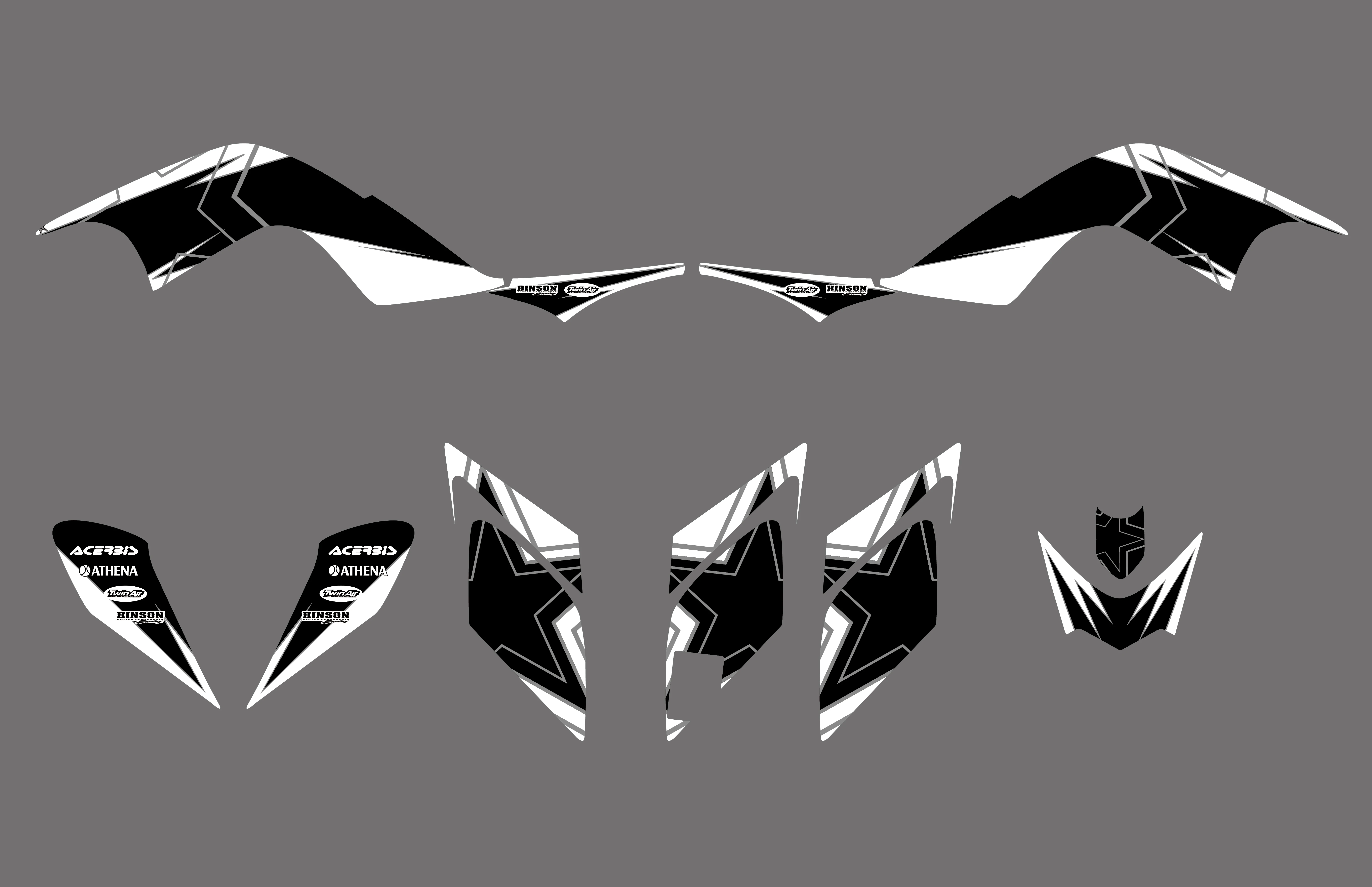 330 новые стильные наклейки для команды графические наборы Yamaha RAPTOR 700 ATV Raptor700 2006 2007