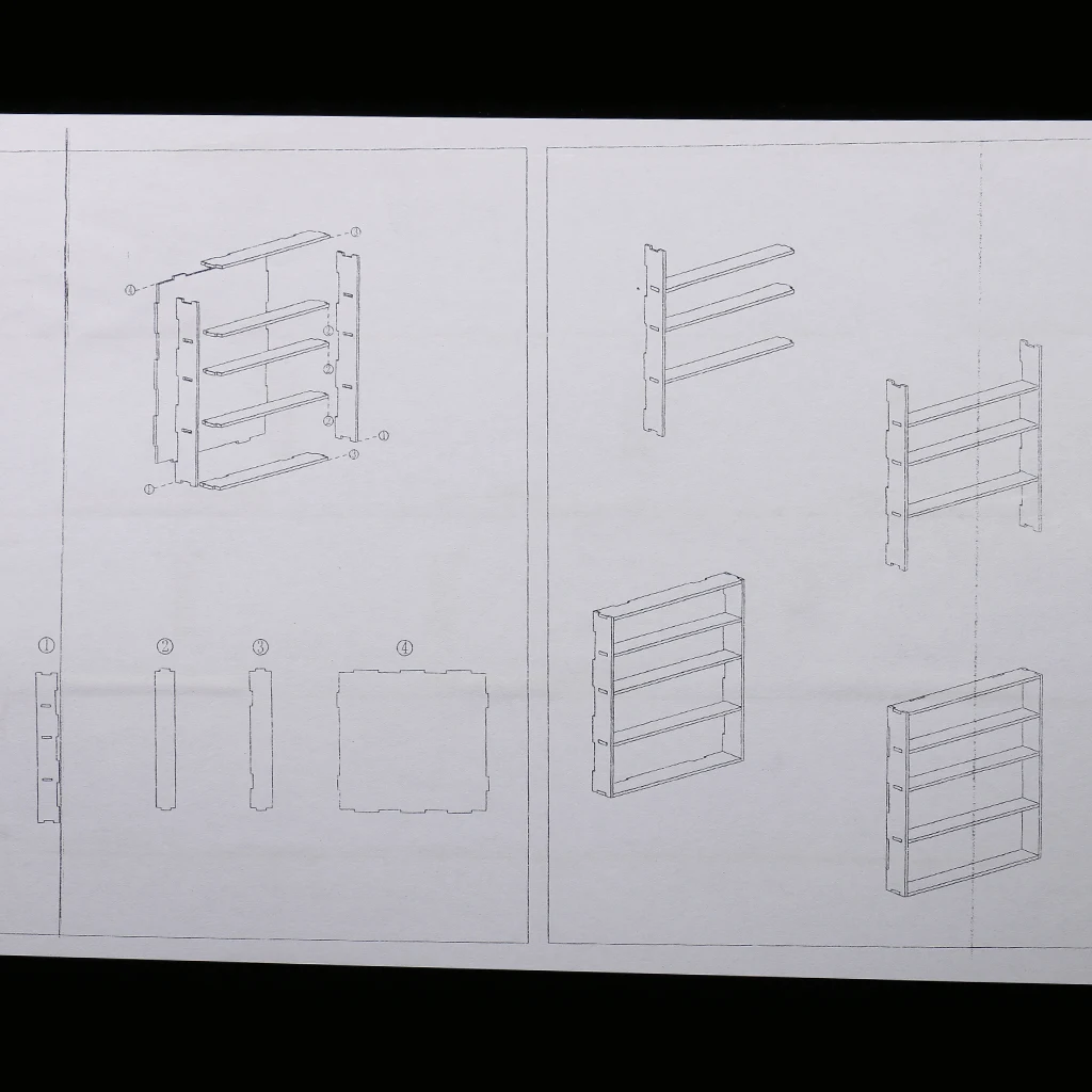 Model Paint Organizer Exquisite Simple DIY Tools Shelf Wooden