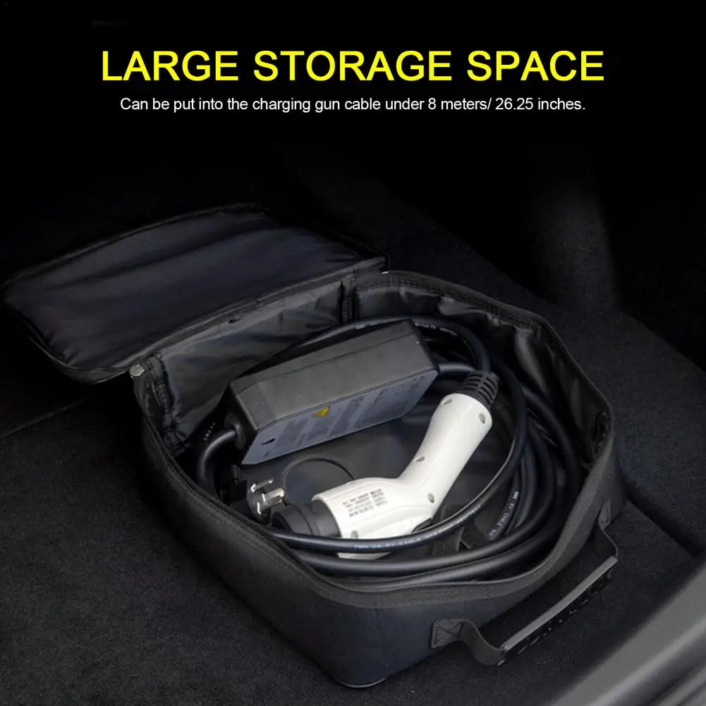 New Car Charging Cable Storage Bag Carry Bag For Electric Vehicle
