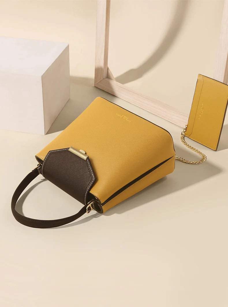 JONBAG, Европейская и американская желтая сумка-мешок, женская маленькая сумка, сумка-мессенджер, новая мода