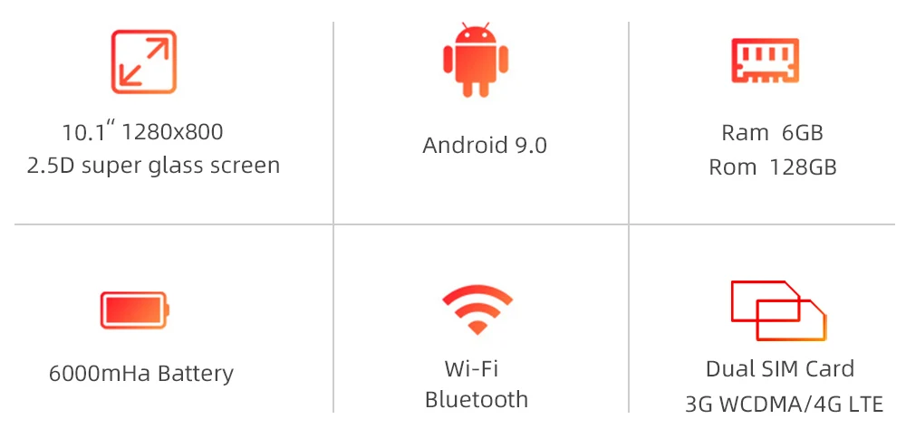 Новинка, 10 дюймов, планшетный ПК, 6 ГБ ОЗУ, 128 Гб ПЗУ, Детские планшеты с клавиатурой, компьютер, 4G lte phablet 10,1