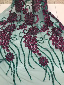 

best quality Sophia-9.8904 embroidered African Tulle Lace Fabric African French Lace Fabric with embroidery