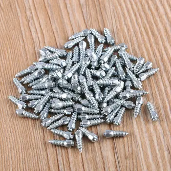 

100Pcs Metal Winter Stud Screw Auto Car SUV ATV Anti-Slip Screw Stud Wheel Tyre Snow Tire Spikes Trim Auto Accessories Hot Sell