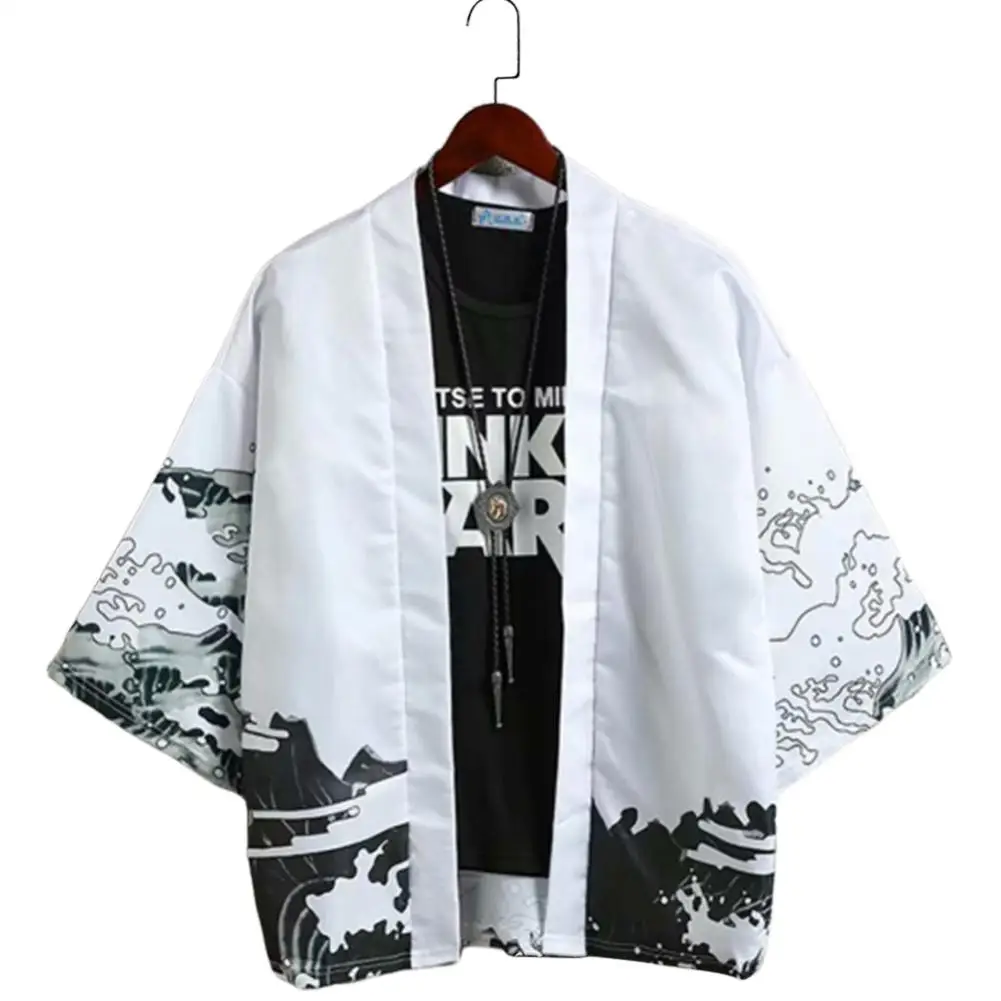 Мужская рубашка с животным принтом Yfashion повседневная Солнцезащитная блузка