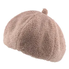 Женская шапка-берет, Женская осенне-зимняя коллекция года, шапка-берет с изображением тыквы, миллинери, шерсть, винтажный цвет, теплый берет, шапка, Вязаная шапка