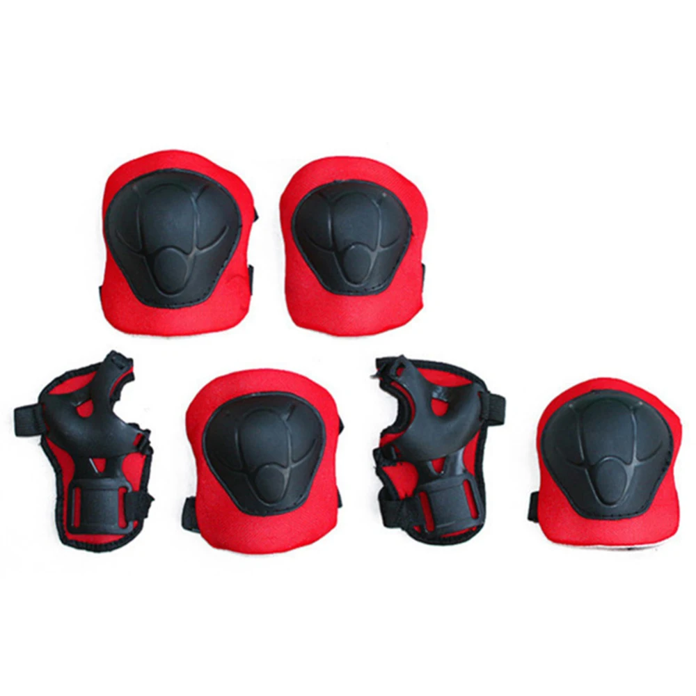 

6 Pcs Knee Elbow Pads Bicycle Skateboard Wrist Protector Kids Skiing Wrist Guards Supplies Children Skating Protective Gear Sets
