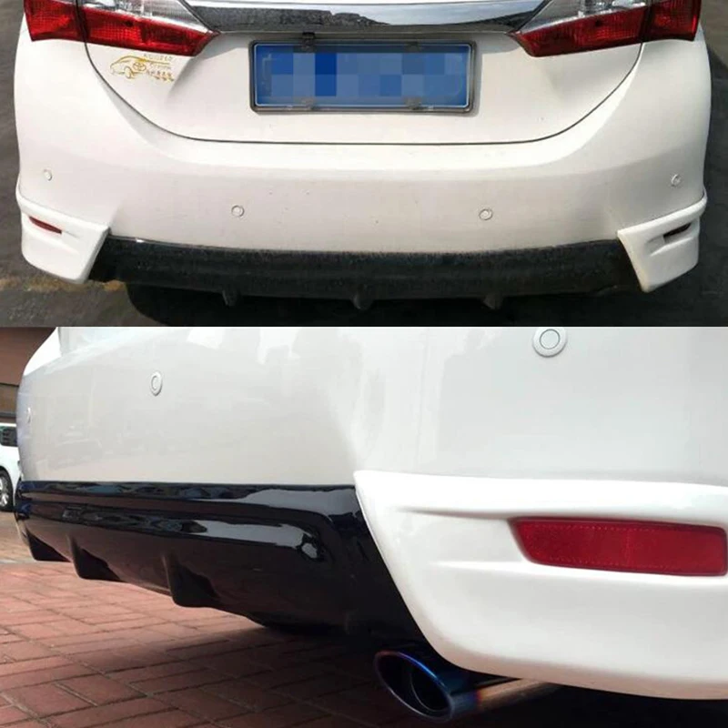 Для автомобиля Передний Задний бампер сплиттер губы Toyota Corolla бампер диффузор протектор обтекающий задний спойлер 15 16 Аксессуары
