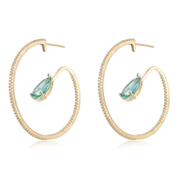 

Fahmi 2020 New Popular 100% 925 Sterling Silver Gold Earrings1-6 High Quality Original Jewellery For Women Party Wedding Gift