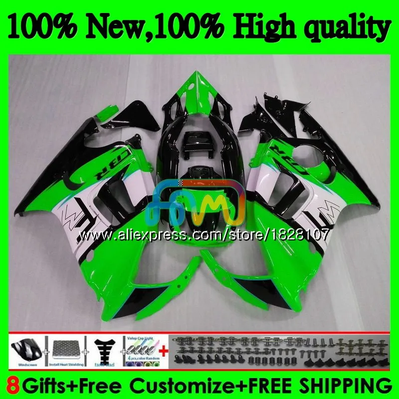 CBR600F3 комплект для HONDA CBR 600F3 600 FS F3 95 96 1997 1998 3BS. 156 CBR600FS CBR600 зеленого и белого цветов F3 1995 1996 97 98 обтекатель бака