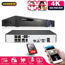 

H.265 4CH 8CH 4K 8MP 5MP CCTV NVR DVR Network Video Recorder For IP Camera XMEYE P2P Cloud 24/7 Record Max 4K Output