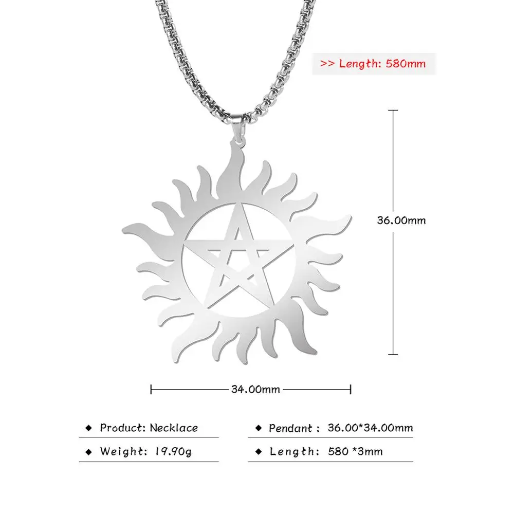 Collier Gothique Coeur et Pentagramme • Satan Shop