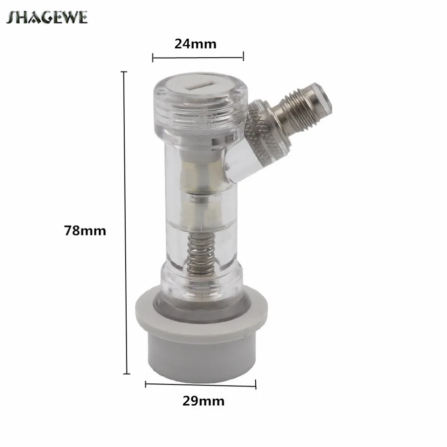 Spunding Valve Adjustable Pressure Relief Valve with Ball Lock Gas Disconnect for Beer home brewing cornelius keg Accessories (1)