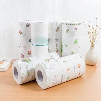 

Kitchen Paper Towel Water Oil Absorption Paper Kitchen Tableware Tissues Household Cleaning Hand Paper Towel Home Kitchen Tools