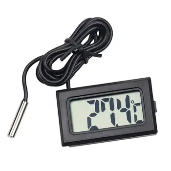 

Multimeter LCD Digital Thermometer Aquarium Water Temperature Gauge with Waterproof Probe