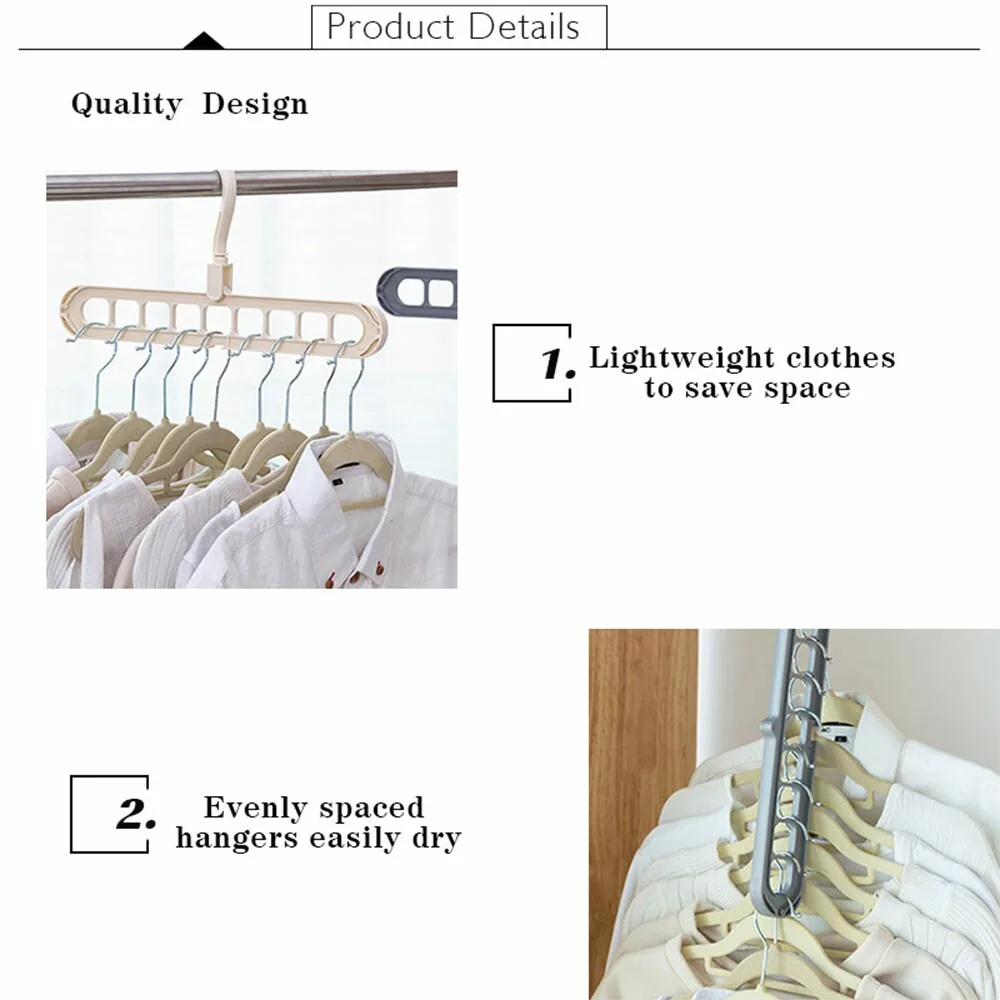 Multifunction Clothes Drying Rack Storage Hanger for Wardrobe Outdoor Balcony