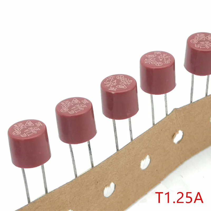 (10 шт./партия) T1.25A 250V TR5 сверхминиатюрный предохранитель медленного выдува