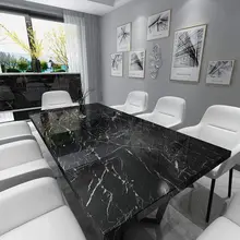 

Black Marble Wallpaper Self Adhesive Waterproof Paper PVC Decoration Stickers ,For Kitchen Bathroom Desktop Counter Home Decor