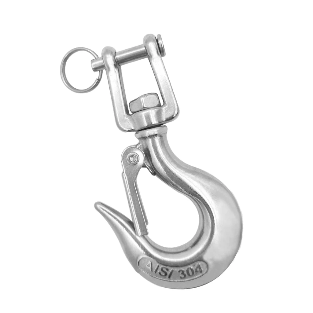 Stainless Steel 304 Spring Gate Snap Hook Clip Marine Grade Lobster Claw