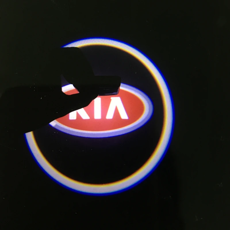

2x LED Car Door Light Courtesy Logo Laser Projector Ghost Shadow Lamp For KIA Ceed Rio 3 4 Sportage R Soul Cerato Sephia
