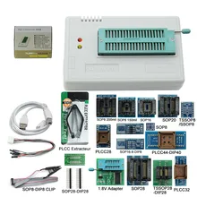 2020 v10.31 xgecu 100% original minipro tl866ii plus + 12 adaptadores eeprom + 17 adaptadores universal bios usb programador